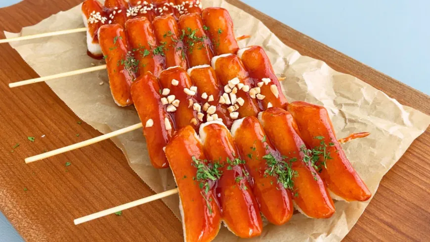 Spicy Tteokbokki Skewers