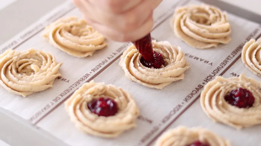 Jam Thumbprint Cookies