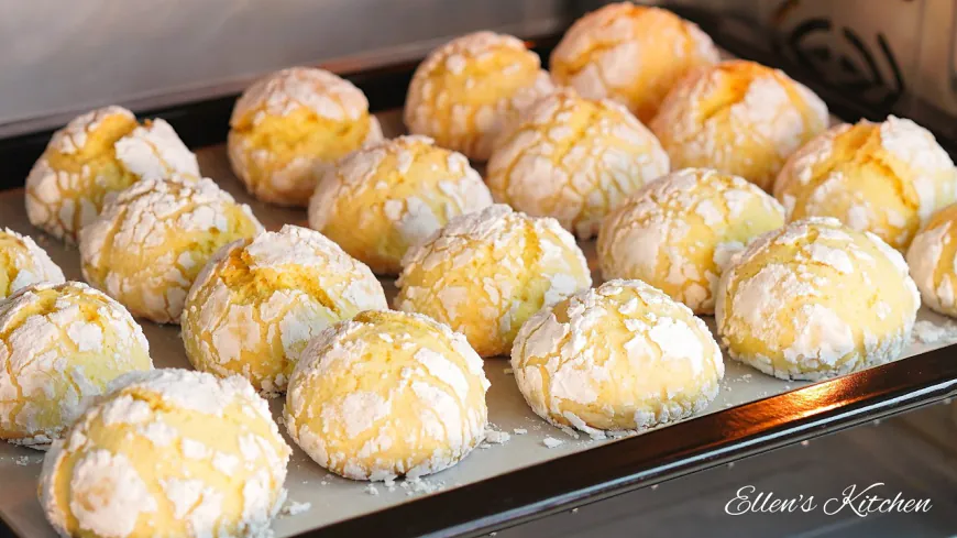 Lemon Crinkle Cookies