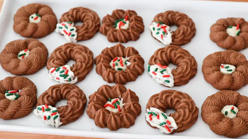 Chocolate Spritz Cookies