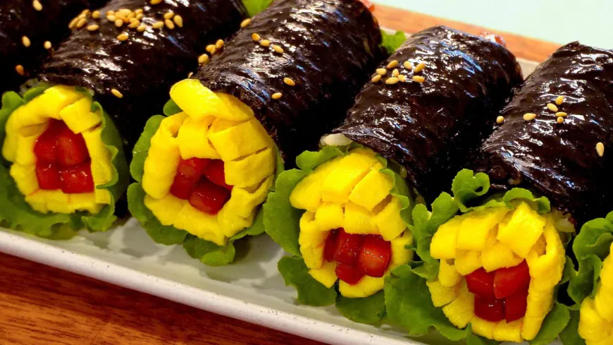 Egg Flower Kimbap Recipe