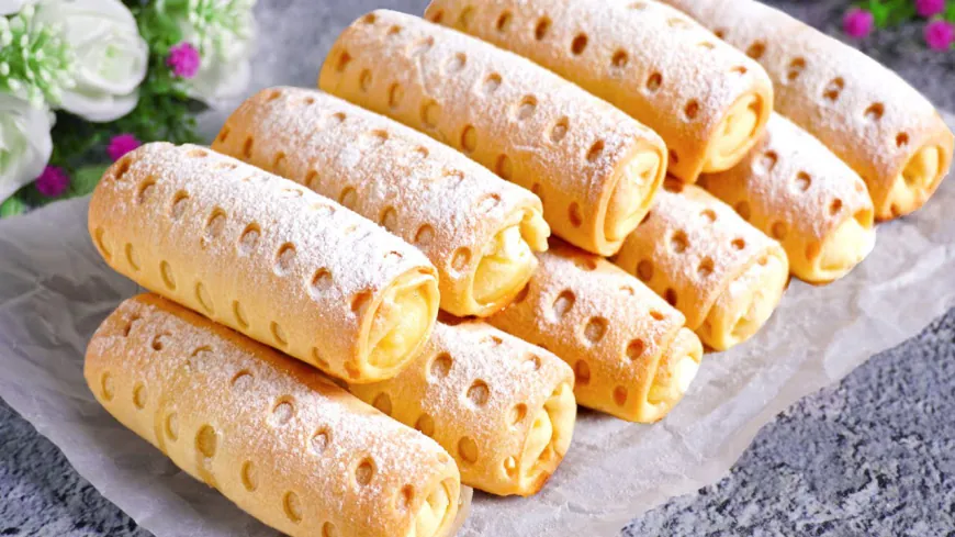 Sweet Cottage Cheese Pastry Rolls