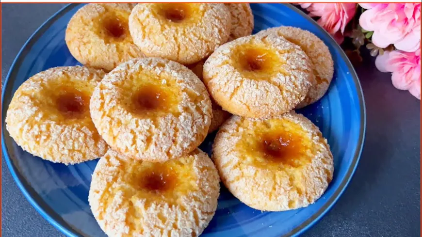 Coconut Lemon Jam Cookies