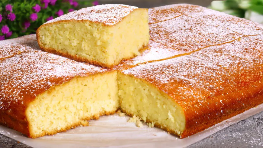 Yogurt Sponge Cake Recipe