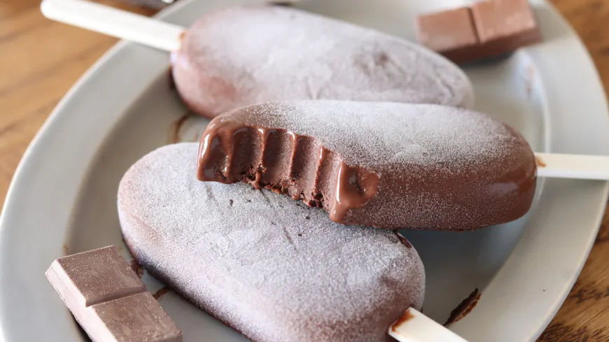 Soy Milk Chocolate Popsicles