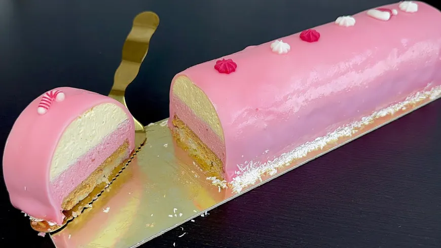 Pink Praline Raspberry Mousse Cake