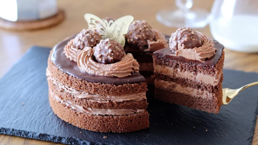 Ferrero Rocher Chocolate Layer Cake