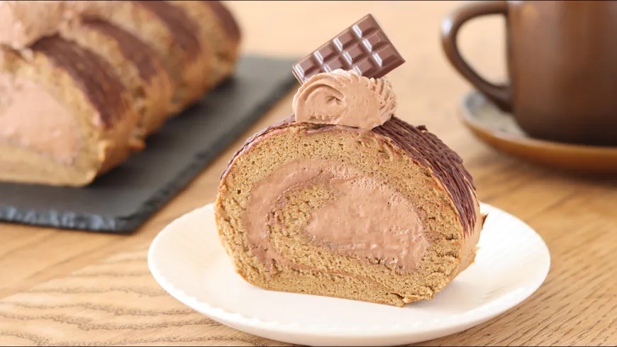 Chocolate Coffee Swiss Roll