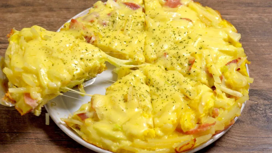 Potato Cabbage Omelette