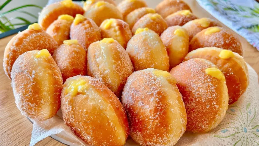 Custard Filled Doughnuts Recipe