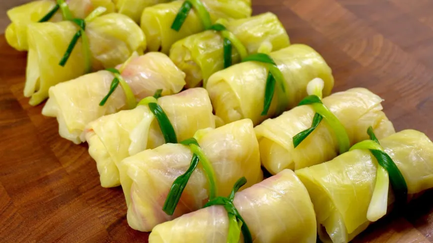 Cabbage Wrapped Bulgogi Rolls with Tofu