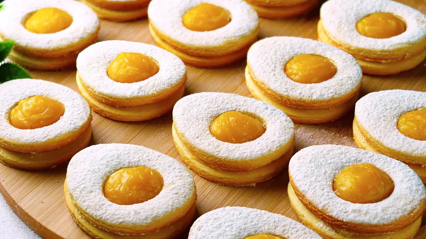 Lemon Filled Linzer Cookies Recipe