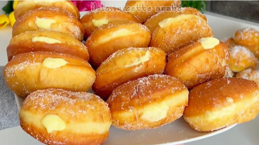 Custard Filled Doughnuts