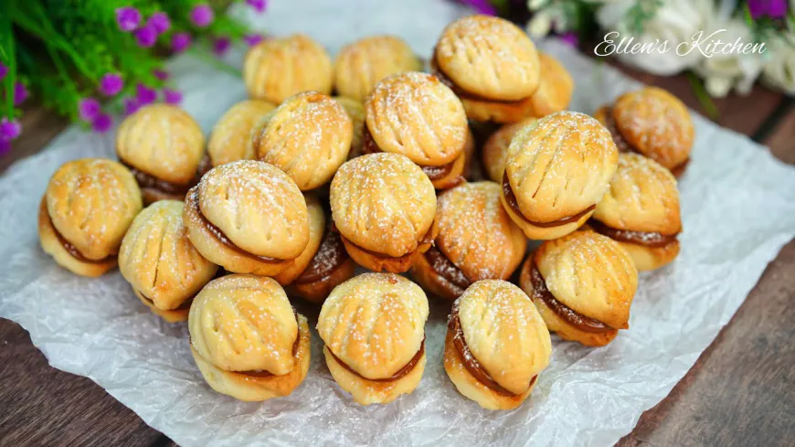 Walnut shaped cookies