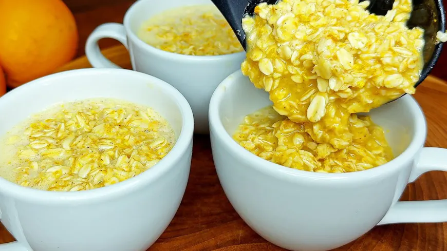 Orange Baked Oatmeal in Mugs