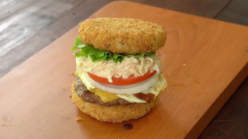 Crispy Rice Burger Recipe