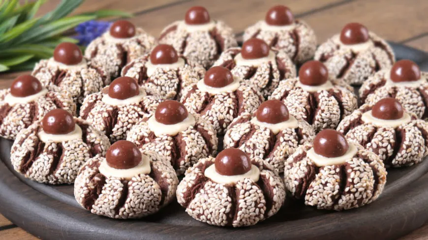 Sesame Cocoa Cookies Recipe