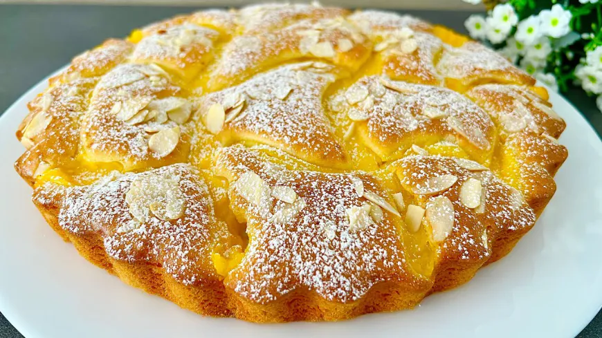 Almond Custard Cake Recipe