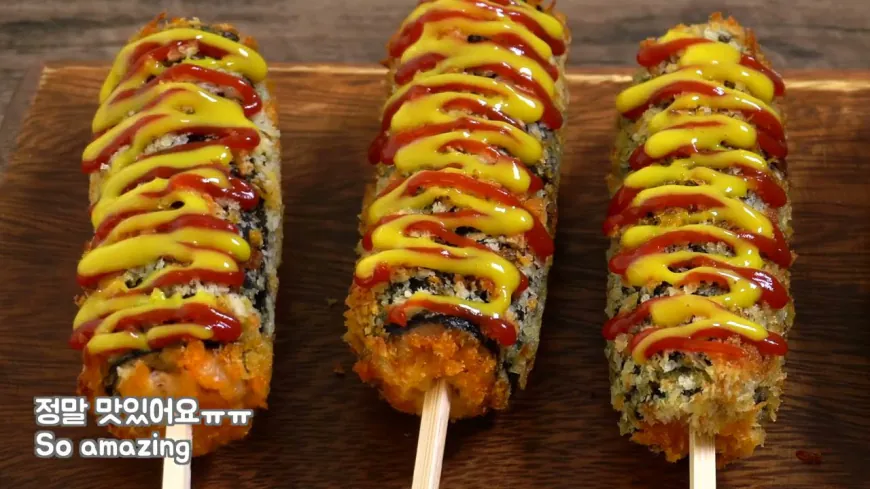 Cheesy Kimchi Tuna Rolls with Crunchy Coating Recipe