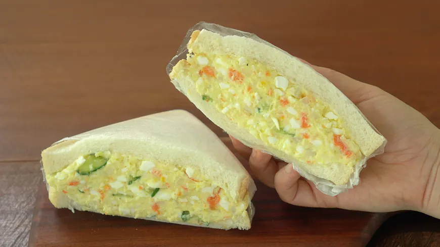 Homemade Egg Potato Salad Sandwich