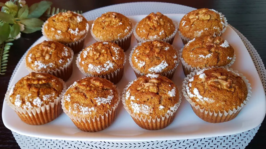 Almond Walnut Cake with Apricot Glaze