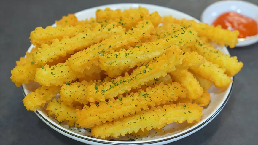 Star Shaped Crispy Potato Fries Recipe