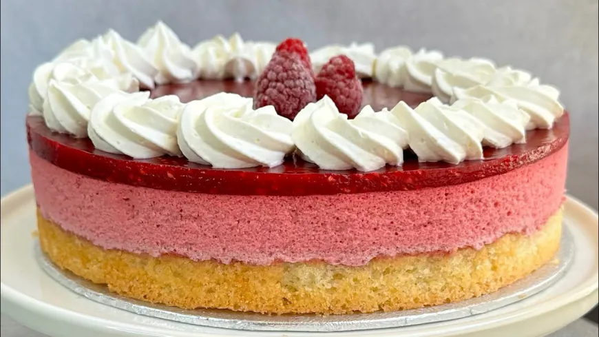 Homemade Raspberry Mousse Cake Recipe