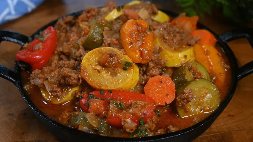 Spiced Minced Beef & Vegetable Stew Recipe