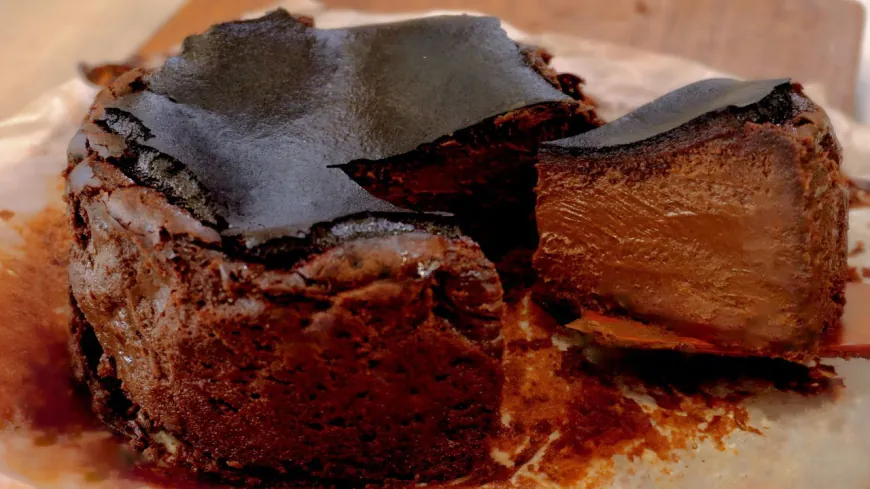 Chocolate Basque Burnt Cheesecake Recipe