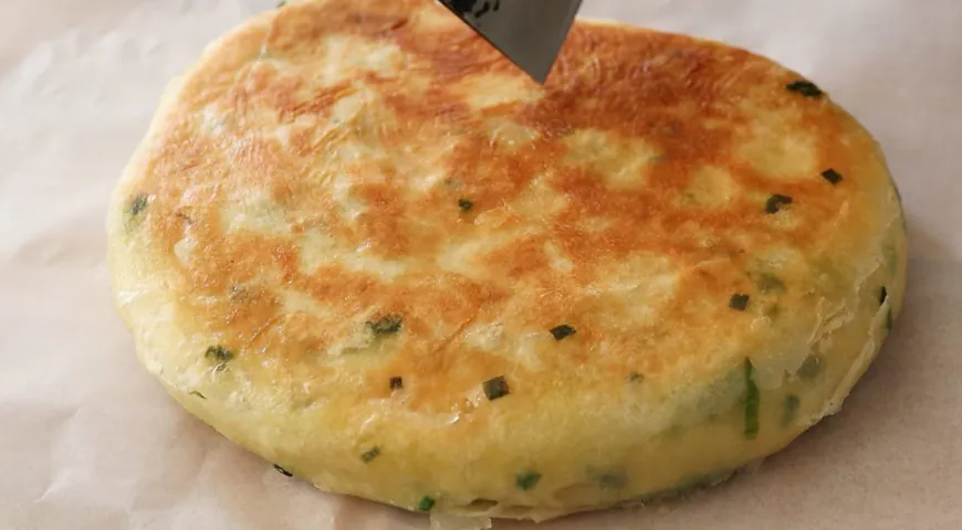 Chinese style Pan Fried Scallion Bread Recipe