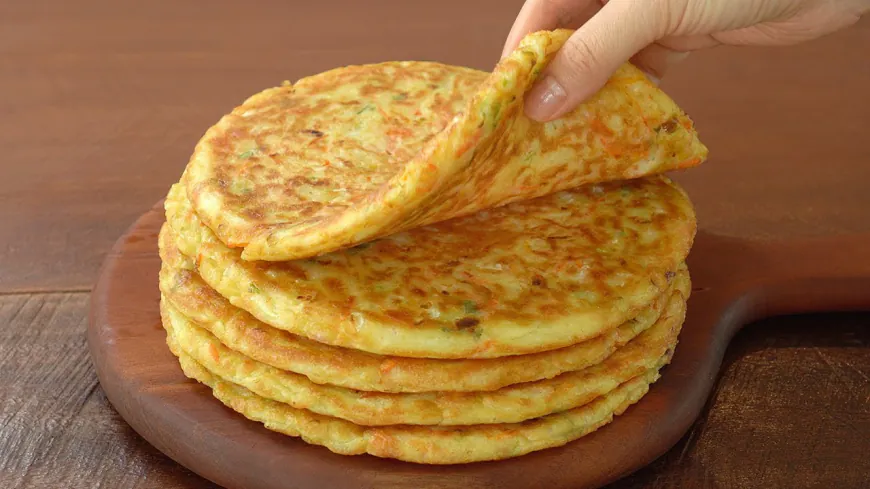 Savory Vegetable Yeasted Pancake