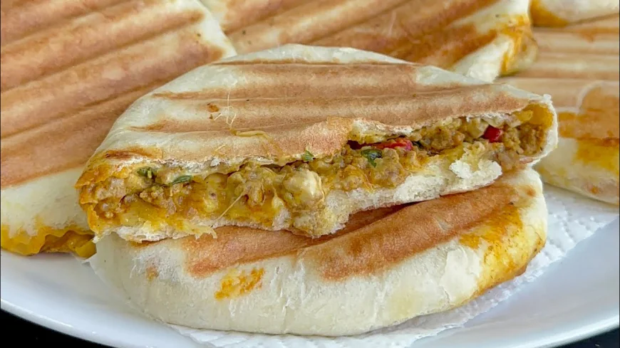 Crispy Minced Meat Panini Recipe