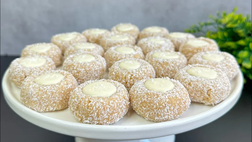 Coconut White Chocolate Thumbprint Truffles