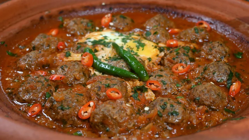 Moroccan Kefta Tagine with Egg Recipe