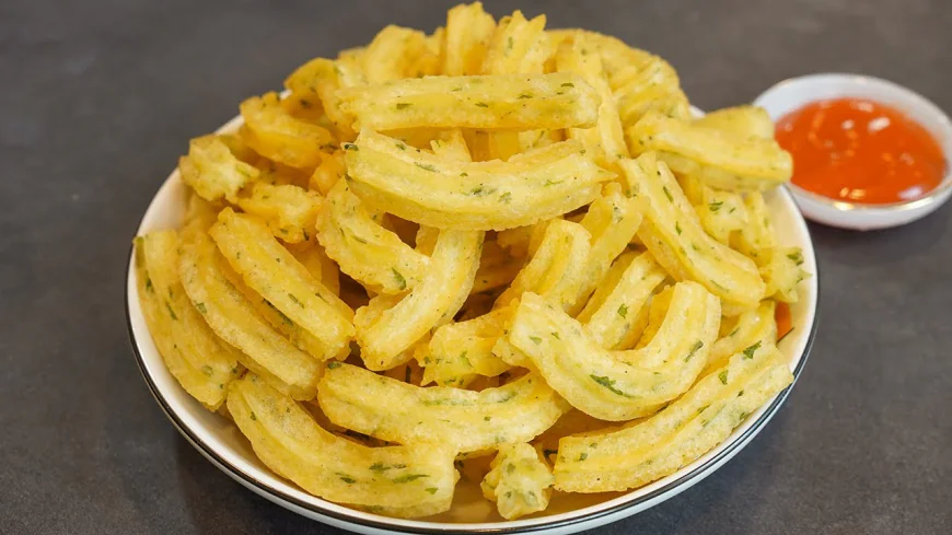 Crispy Piped Potato Fries Recipe